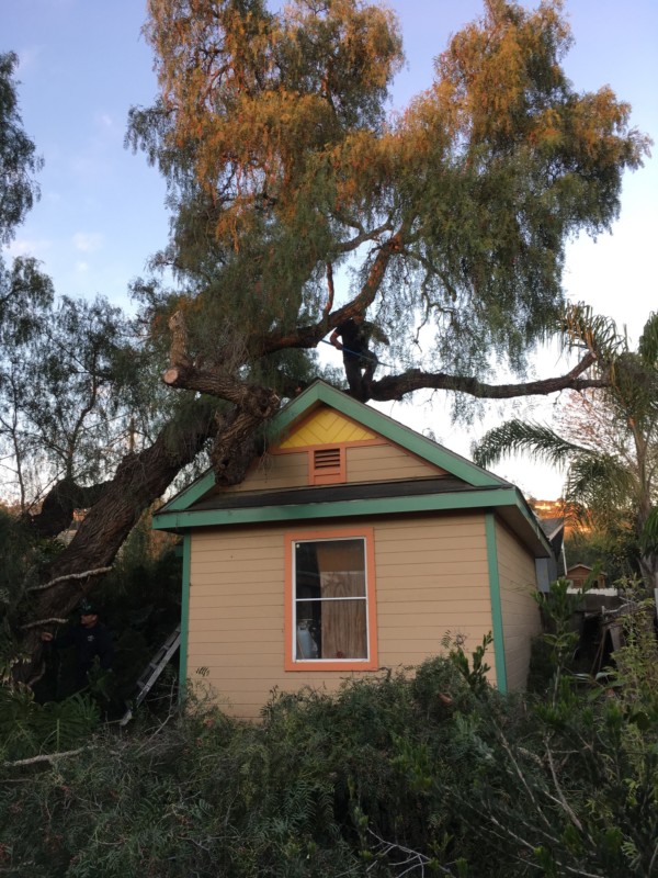 Skyline is changing over garage!