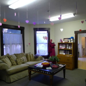 Valentine's Day decorations 2013 at old BCRC