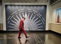 Can't ever decide whether I think this guy is about to pick up that piece of paper or slip on it