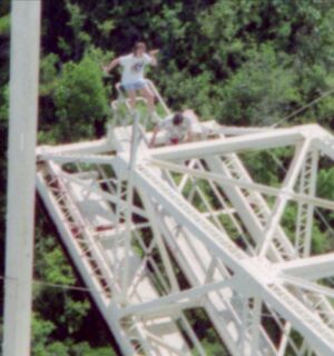 Blowup from previous photo; twerpy daughter