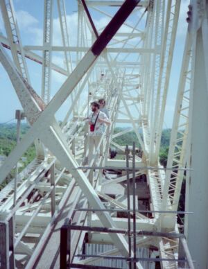 Owen and me on azimuth arm